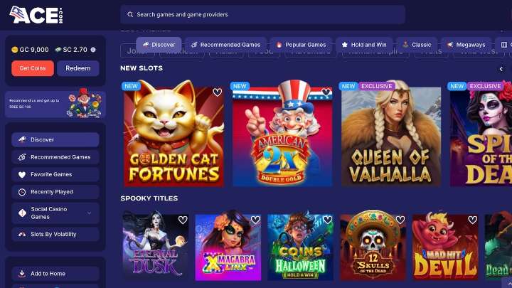 Ace Casino promo code for October 2025