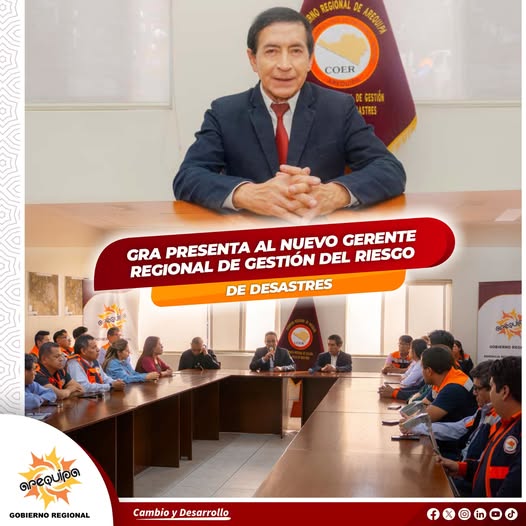 Gobernador Sánchez designó a nuevo gerente regional de Gestión de Riesgo de Desastres