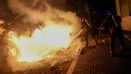 Manifestantes propalestinos mantienen la presión en una huelga con disturbios en Barcelona