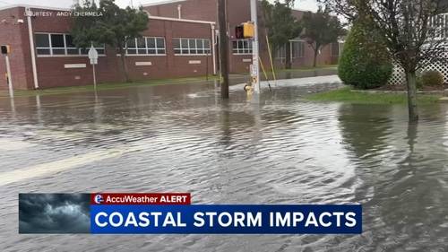 High winds and flooding batter Jersey Shore as coastal storm intensifies