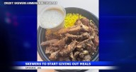 Local Spokane restaurant, Skewers, said it will give food to those in need