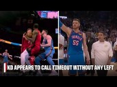 Kevin Durant appears to call a timeout while the Rockets had 0 left in OT vs. OKC