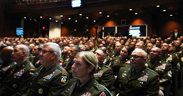 Trump calls for using US cities as 'training ground' for military in unusual speech to generals
