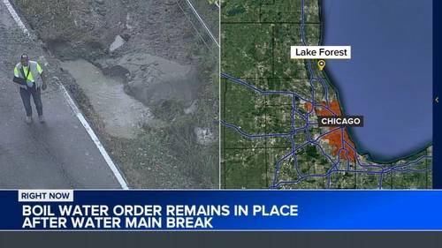 Lake Forest boil order remains in effect after crews repair water main break at Waukegan and Westleigh roads: officials
