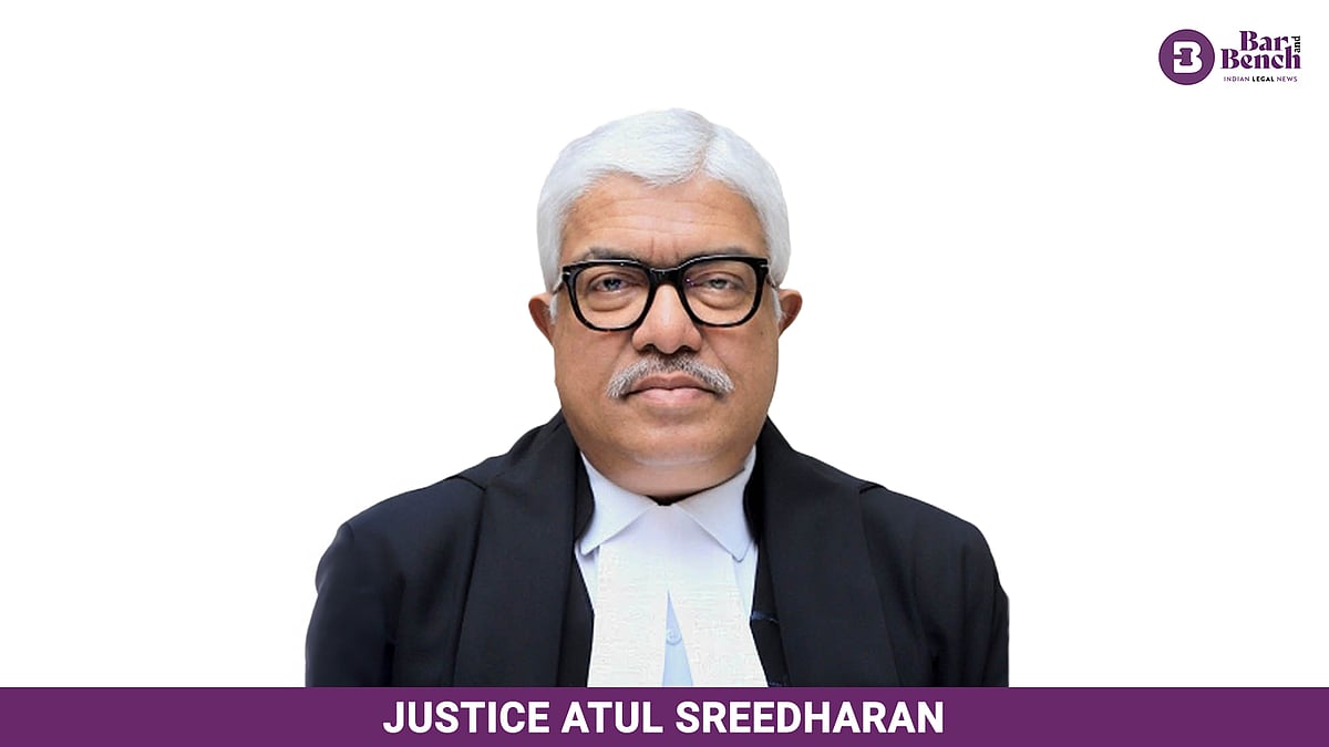 Centre notifies transfer of Justice Atul Sreedharan to Allahabad High Court