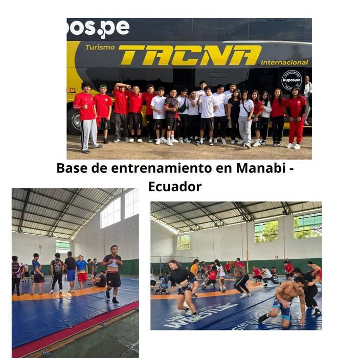BASE DE ENTRENAMIENTO DE LUCHA OLÍMPICA PERUANA EN MANABI