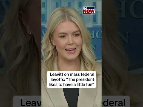 Leavitt on mass federal layoffs amid government shutdown