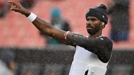 What injury has Shedeur Sanders listed as questionable vs. Patriots?