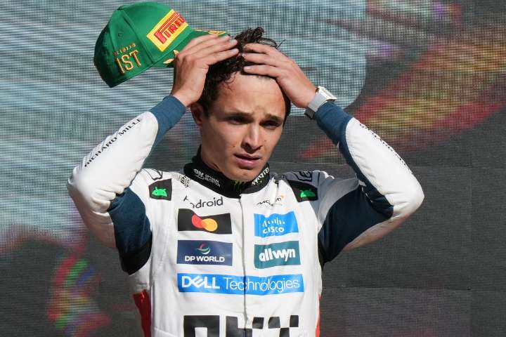 Lando Norris shrugs off being booed after winning in Mexico to lead championship