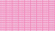 Solo una mente desarrollada puede encontrar la palabra "AMOR" en menos de 5 segundos