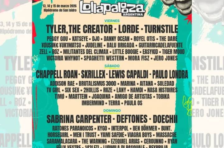 Lollapalooza Argentina anunció su line up día por día
