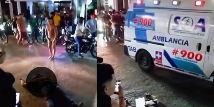En video: Hombre en ropa interior salió de un club nocturno y abatió a un presunto ladrón en Montería