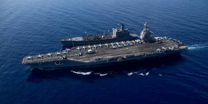 Estados Unidos desplegó su mayor portaaviones en el Caribe en medio de la tensión con el régimen de Maduro en Venezuela