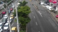 ¡Medellín patinando! Derrame de aceite vuelve peligrosa la Av. El Poblado y truenos frenan el Metrocable J
