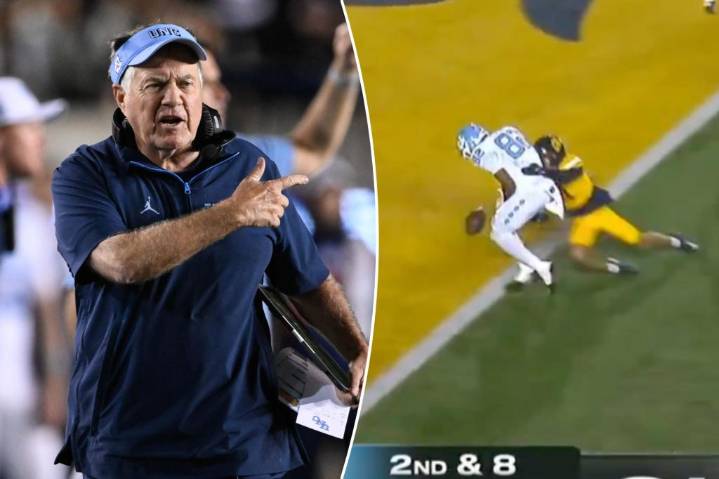 Bill Belichick's UNC season keeps getting worse with crushing fumble