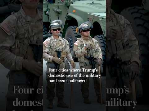 Cities where Trump's use of the military has been challenged