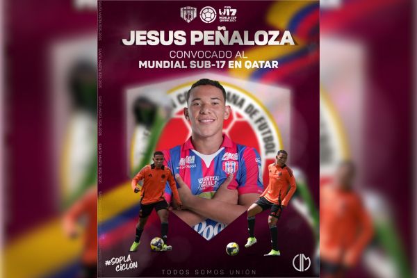 Jesús Peñaloza, el samario que jugará el Mundial Sub-17 de Qatar con la Selección Colombia