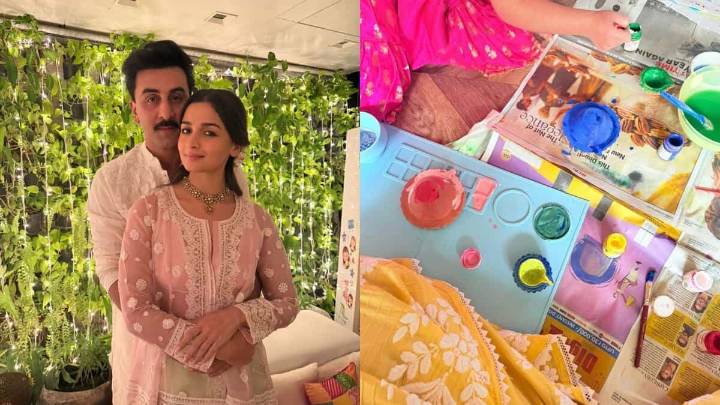 Alia Bhatt’s new Diwali photos, Raha makes a colourful cameo