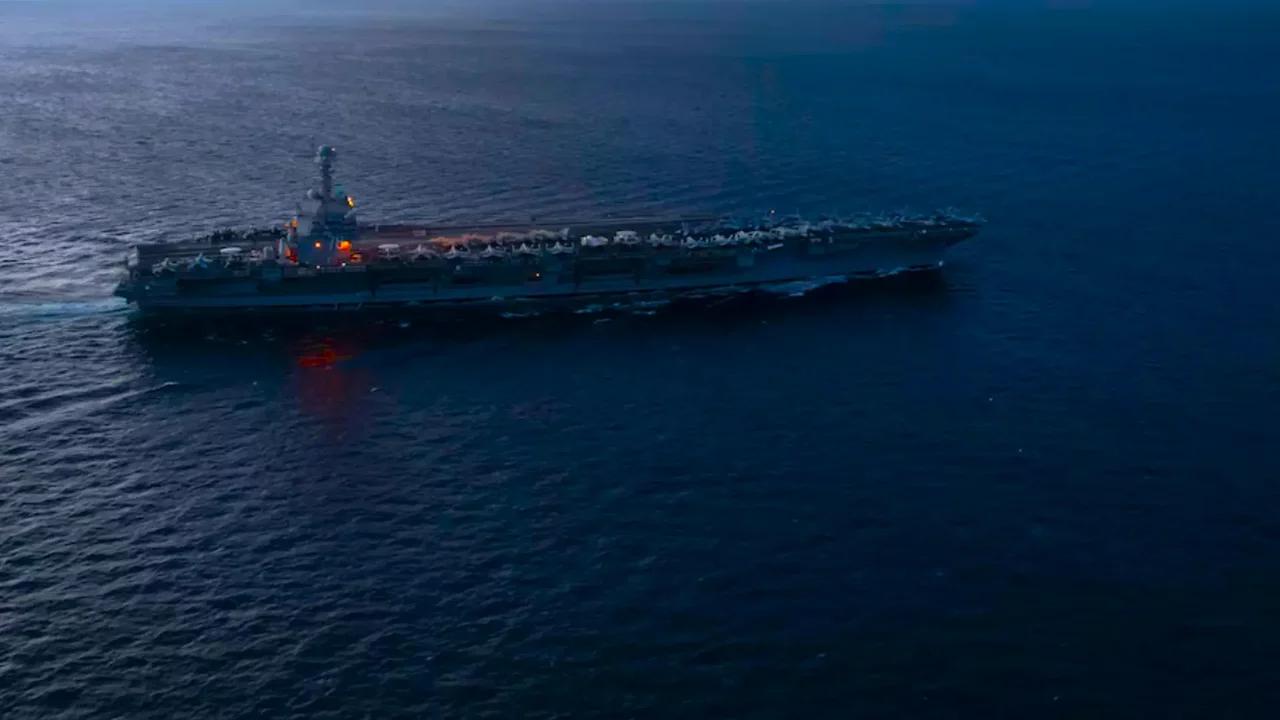 Así es el USS Gerald R. Ford, el poderoso portaaviones nuclear que Estados Unidos envió al Caribe
