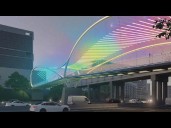 Construction begins on I-277 pedestrian bridge