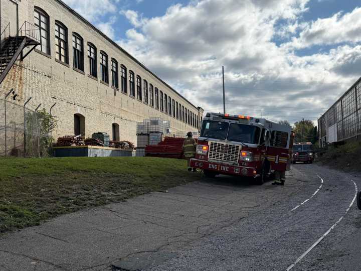 East Providence firefighters battle commercial structure fire