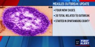 SCDPH: 4 new Upstate measles cases confirmed