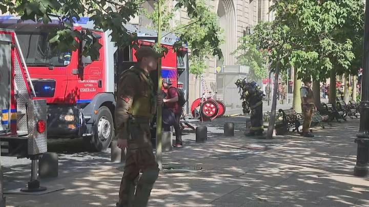 Evacúan edificio del Ministerio de Justicia por emanación de humo