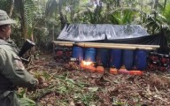 Fanb destruye dos campamentos mineros en Amazonas