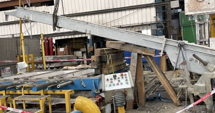 Crushed factory worker trapped for '22 minutes' under 1.5