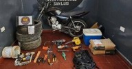 Denuncias de robos: recuperaron herramientas, neumáticos y una moto