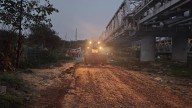 Floodplains get flattened to construct Chhath ghats