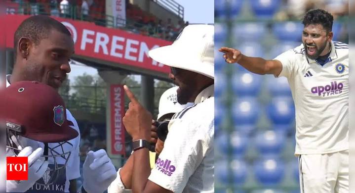 IND vs WI: Mohammed Siraj warns Justin Greaves against scoring more runs; decision backfires