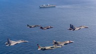 IAF’s Sukhois, Jaguars join F-35Bs from HMS Prince of Wales for joint exercise in Indian Ocean Region