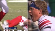 Giants star Cam Skattebo suffers gruesome injury as Jaxson Dart gets emotional in Eagles clash