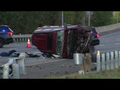 1 dead, 3 injured in I-495 rollover crash in Oxon Hill