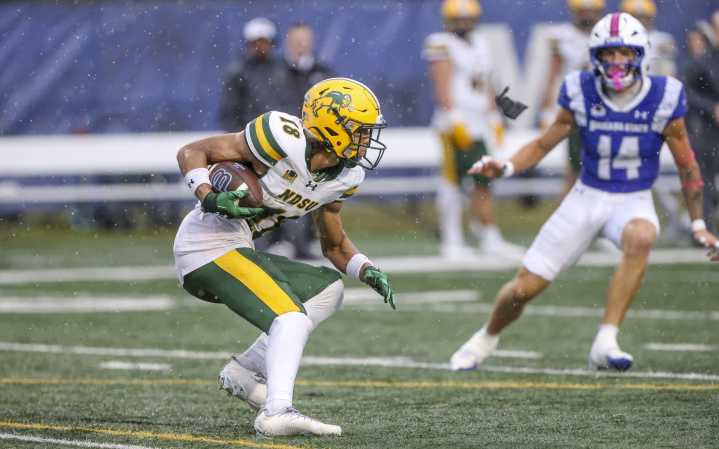 Photos: Scenes from Bison football victory on soggy afternoon at Indiana State