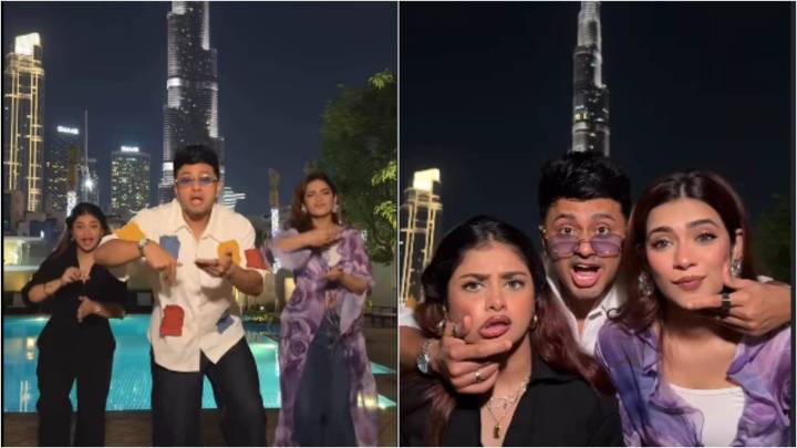 Bigg Boss 19's Awez Darbar Recreates 'Chai Bana' Meme Track With Nagma, Anam Darbar In Dubai