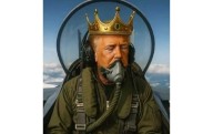 Trump publica un video falso en el que vuela un avión sobre manifestantes