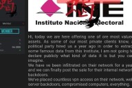Denuncian hackeo a sistema de INE