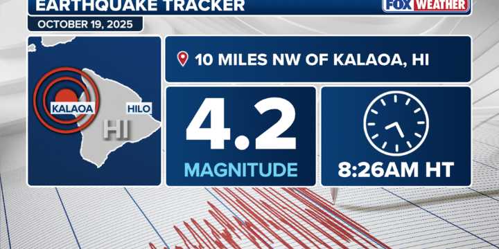 Big Island of Hawaii rattled by magnitude 4.2 earthquake