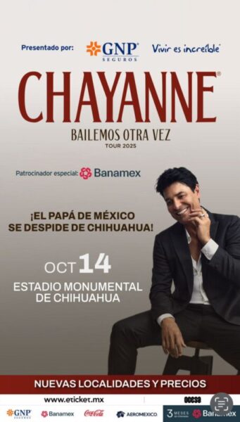 Chayanne llega a Chihuahua con su “Bailemos Otra Vez Tour 2025”