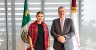 Marina del Pilar y Marcelo Ebrard coinciden en fortalecer atracción de inversiones para Baja California
