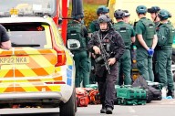 Man kills 2 and wounds 4 in car ramming and stabbing at English synagogue on Jewish holy day