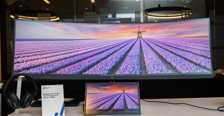HP’s new 49-inch curved ultrawide monitor has a pop
