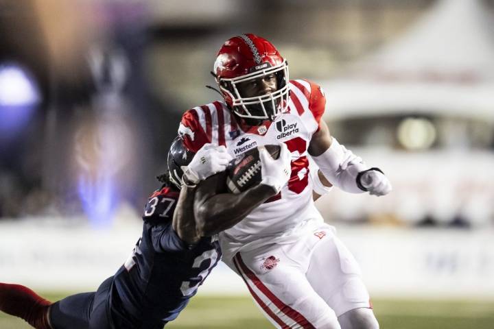Calgary running back Mills says his head in a good place led to career season