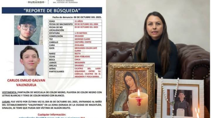 Buscan a Carlos Emilio, joven que desapareció tras ir al baño de un restaurante