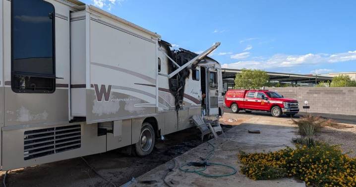 TFD crews put out RV fire in midtown Tucson which left one person displaced