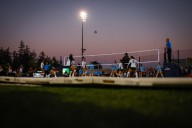 Harker, Branham make history with ‘Battle on the Turf’ volleyball match held on San Jose school’s football field