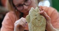 Scrapple sculpture contest winner prevailed in Eagles country by putting the pig into pigskin