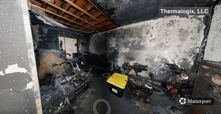 Inside the burned-out Gabriel House: New images show path of fire devastation